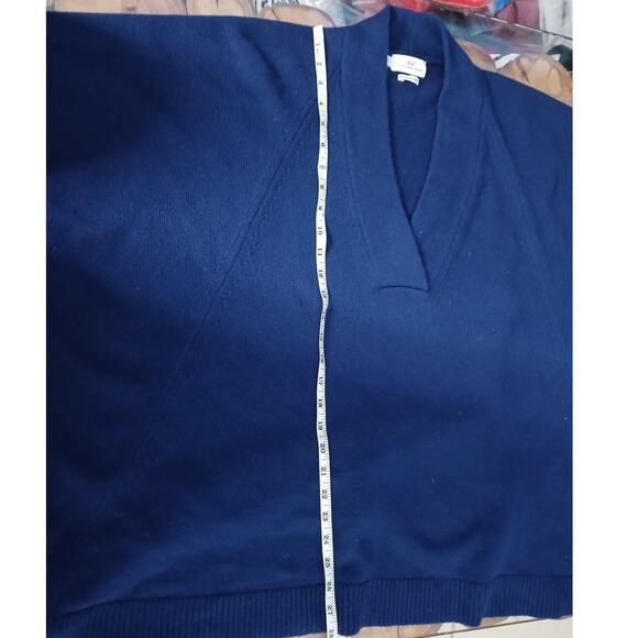 Vineyard Vines Wool Cashmere Oversized V-neck Beach Sweater Short Sleeve XS/S - Picture 4 of 11